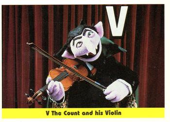 1992 Idolmaker Sesame Street #38 V The Count and his Violin Front