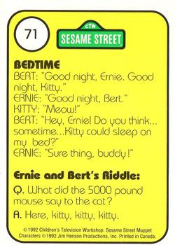 1992 Idolmaker Sesame Street #71 Good night, Bert. Good night, Ernie. Back