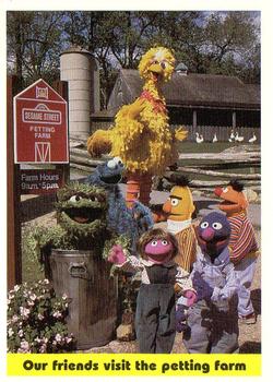 1992 Idolmaker Sesame Street #76 Our friends visit the petting farm Front