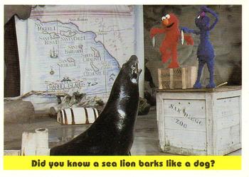 1992 Idolmaker Sesame Street #84 Did you know a sea lion barks like a dog? Front