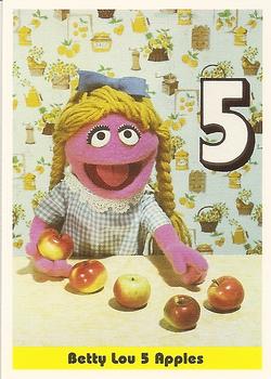 1992 Idolmaker Sesame Street #6 Betty Lou 5 Apples Front