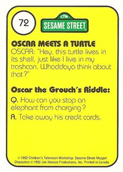 1992 Idolmaker Sesame Street #72 Oscar says, 