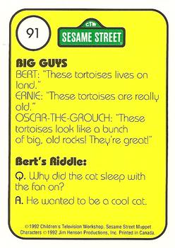 1992 Idolmaker Sesame Street #91 The tortoise lives on land,
