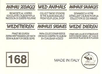1994 Tougaroo Wild Animals Stickers #168 Spider Monkey Back