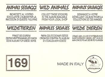1994 Tougaroo Wild Animals Stickers #169 Sloth Back