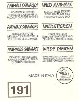 1994 Tougaroo Wild Animals Stickers #191 Bird of Paradise Back