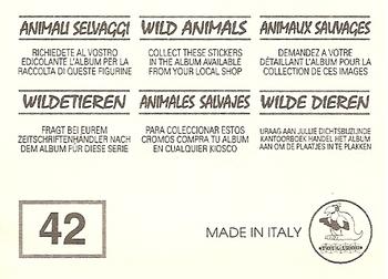 1994 Tougaroo Wild Animals Stickers #42 The Records: The pregnancy of the Asiatic Elephant is the longest: 20 months! Back