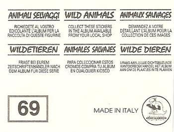 1994 Tougaroo Wild Animals Stickers #69 Hyrax Back