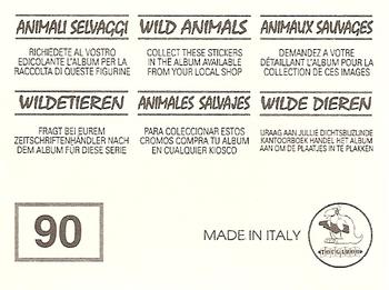 1994 Tougaroo Wild Animals Stickers #90 Water Buck Back