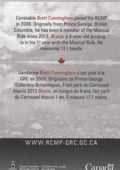 2013 RCMP Musical Ride #NNO Brett Cunningham Back