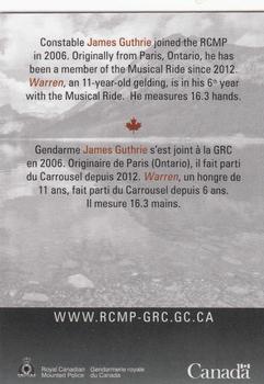 2013 RCMP Musical Ride #NNO James Guthrie Back