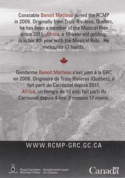 2013 RCMP Musical Ride #NNO Benoit Matteau Back