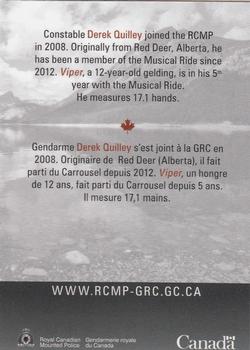 2013 RCMP Musical Ride #NNO Derek Quilley Back