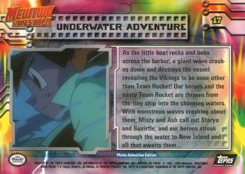 1999 Topps Pokemon the First Movie #17 Underwater Adventure Back