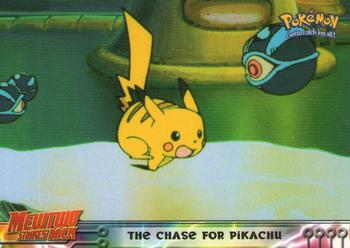1999 Topps Pokemon the First Movie #28 The Chase for Pikachu Front