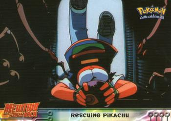 1999 Topps Pokemon the First Movie #30 Rescuing Pikachu Front
