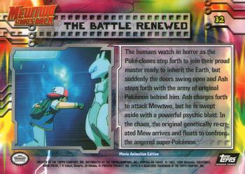 1999 Topps Pokemon the First Movie #32 The Battle Renewed Back