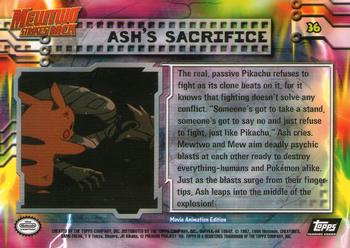 1999 Topps Pokemon the First Movie #36 Ash's Sacrifice Back