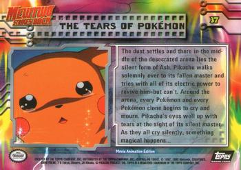 1999 Topps Pokemon the First Movie #37 The Tears of Pokémon Back
