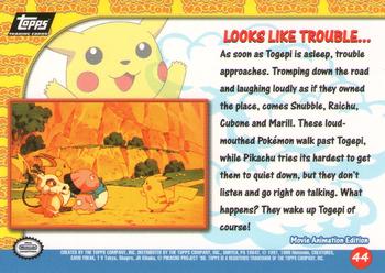 1999 Topps Pokemon the First Movie #44 Looks Like Trouble... Back