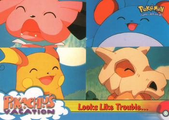 1999 Topps Pokemon the First Movie #44 Looks Like Trouble... Front