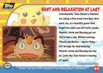 1999 Topps Pokemon the First Movie #49 Rest And Relaxation At Last Back