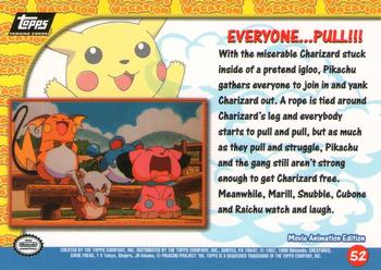 1999 Topps Pokemon the First Movie #52 Everyone... Pull!!! Back