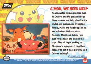 1999 Topps Pokemon the First Movie #53 C'mon, We Need Help Back