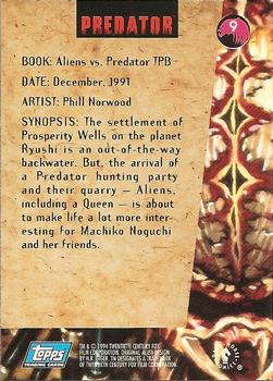 1995 Topps Aliens Predator Universe #9 Phill Norwood Back