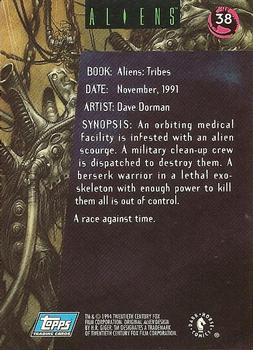 1995 Topps Aliens Predator Universe #38 Dave Dorman Back