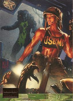 1995 Topps Aliens Predator Universe #46 Adam Hughes Front