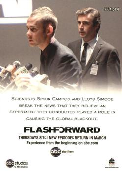 2010 Rittenhouse Lost Seasons 1 thru 5 - Flash Forward Previews #FF4 Simon Campos Back