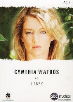 2010 Rittenhouse Lost Seasons 1 thru 5 - Lost Stars ArtiFex #A17 Cynthia Watros Back