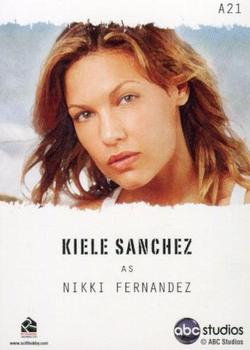 2010 Rittenhouse Lost Seasons 1 thru 5 - Lost Stars ArtiFex #A21 Kiele Sanchez Back