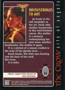 1996 Kitchen Sink Press The Crow: City of Angels #16 Brushstrokes To Art Back