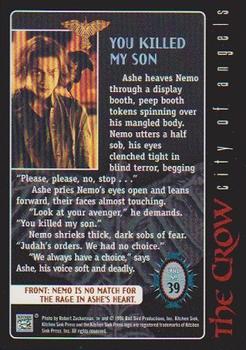 1996 Kitchen Sink Press The Crow: City of Angels #39 You Killed My Son Back