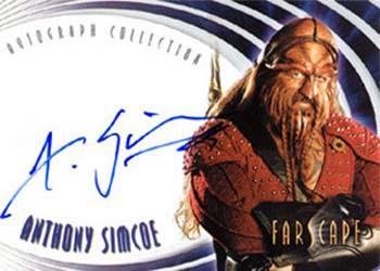 2004 Rittenhouse Farscape Through the Wormhole - Autographs #A67 Anthony Simcoe Front