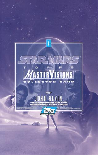 1995 Topps MasterVisions Star Wars #6 Art By John Alvin Back
