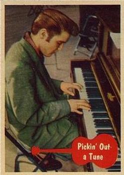 1956 Topps Elvis Presley (Bubbles, R710-1) #12 Pickin' Out a Tune Front