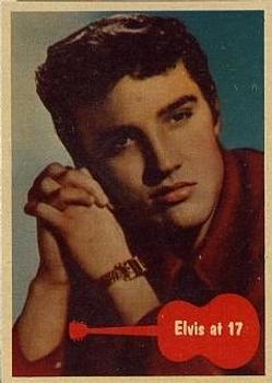 1956 Topps Elvis Presley (Bubbles, R710-1) #35 Elvis at 17 Front