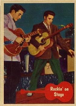 1956 Topps Elvis Presley (Bubbles, R710-1) #41 Rockin' on Stage Front