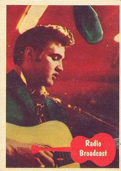1956 Topps Elvis Presley (Bubbles, R710-1) #42 Radio Broadcast Front