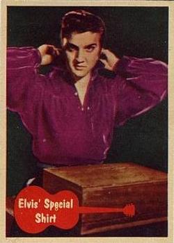 1956 Topps Elvis Presley (Bubbles, R710-1) #44 Elvis' Special Shirt Front