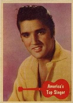 1956 Topps Elvis Presley (Bubbles, R710-1) #46 America's Top Singer Front