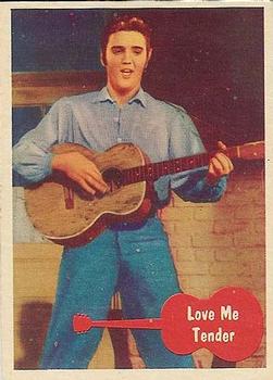 1956 Topps Elvis Presley (Bubbles, R710-1) #4 Love Me Tender Front