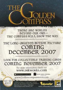 2007 Inkworks The Golden Compass - Promos #GC-SD2007 Iorek and Lyra Back