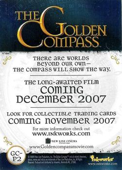 2007 Inkworks The Golden Compass - Promos #GC-P2 Serafina and Scoresby Back