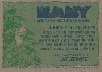 1985 Topps Baby #34 Journey to Freedom! Back