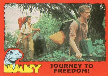 1985 Topps Baby #34 Journey to Freedom! Front