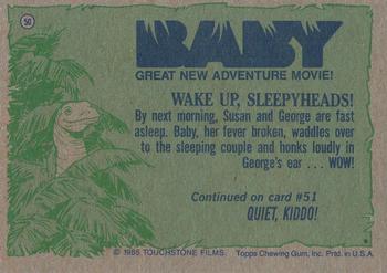 1985 Topps Baby #50 Wake Up, Sleepyheads! Back